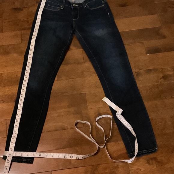 PAIGE Women's Skinny Jeans - Dark Blue - Picture 6 of 7